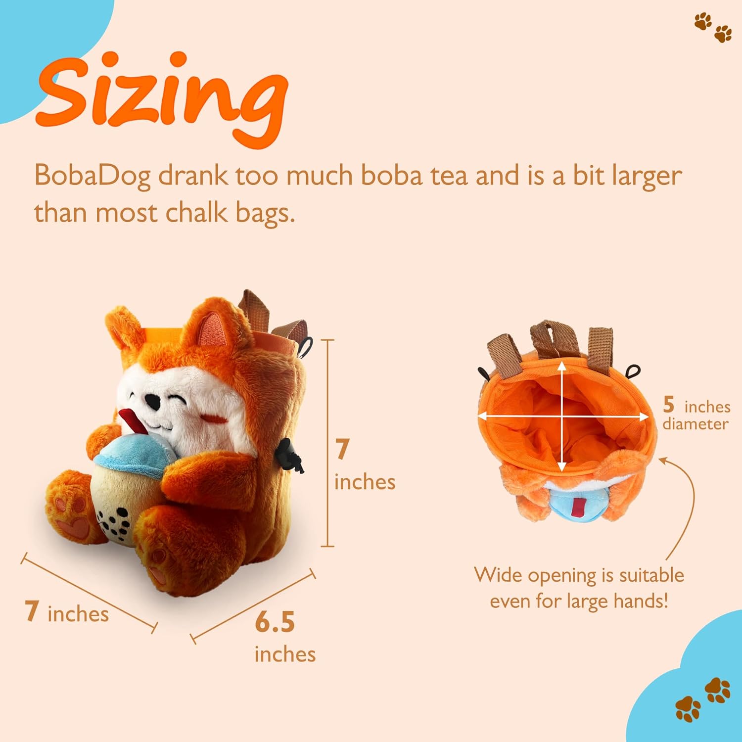 BobaDog Chalk Bag