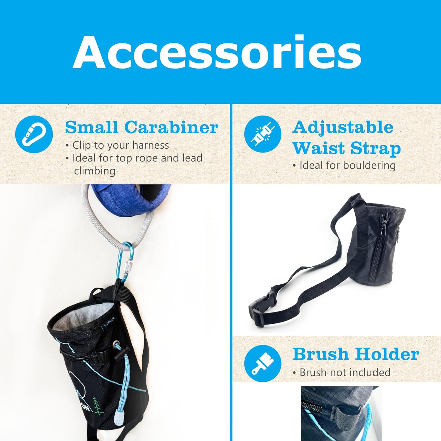 "Climb On" Standard Chalk Bag